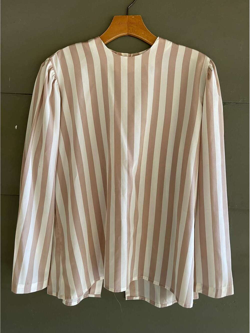 Vintage 90s STRIPED Light weight POLYESTER Blouse medium [COPY]